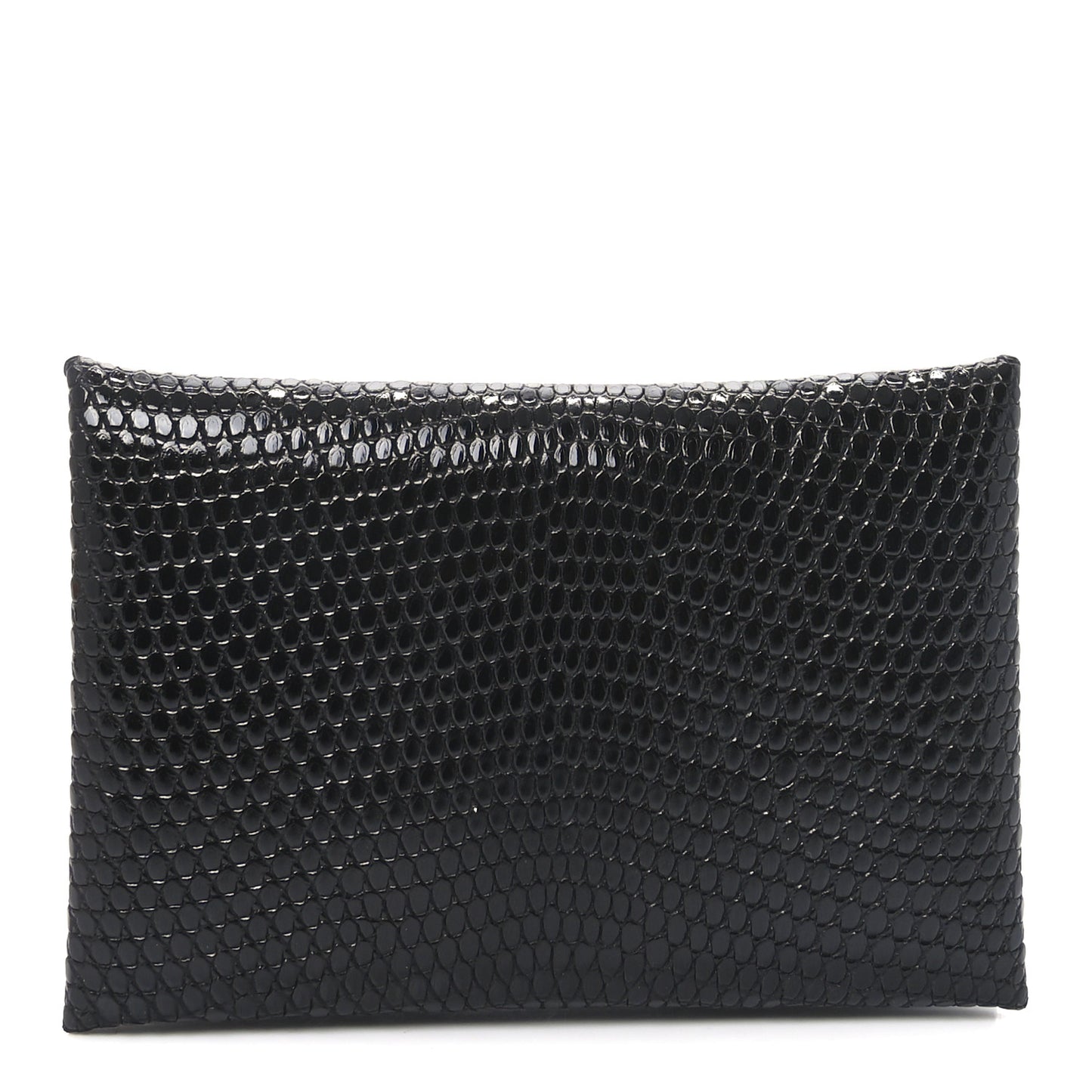 Lizard Calvi Card Case Black