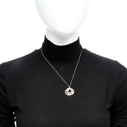 Tiffany Sterling Silver Rubedo 1837 Circles Pendant Necklace 2 of 6
