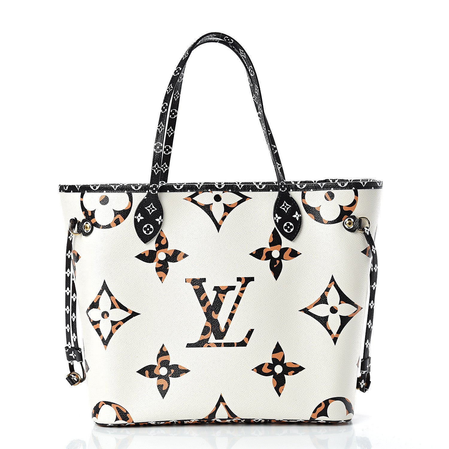 Louis Vuitton Monogram Giant Jungle Neverfull MM Ivory 2 of 10