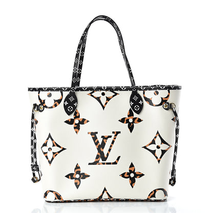 Louis Vuitton Monogram Giant Jungle Neverfull MM Ivory 2 of 10