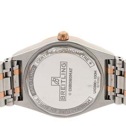 Breitling Stainless Steel 18K Rose Gold 36mm Chronomat Automatic Watch U10380 4 of 5
