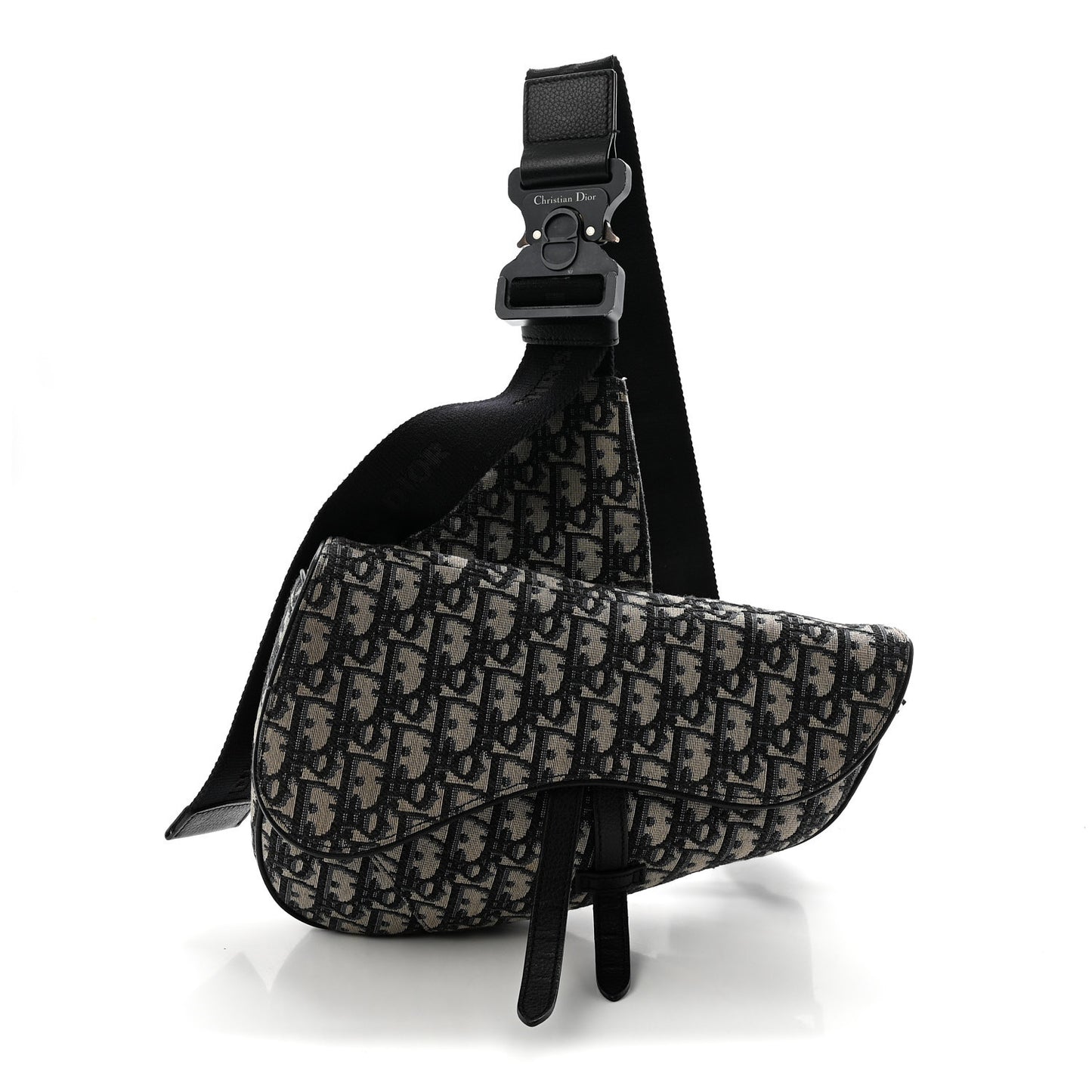 Oblique Mens Saddle Bag Blue