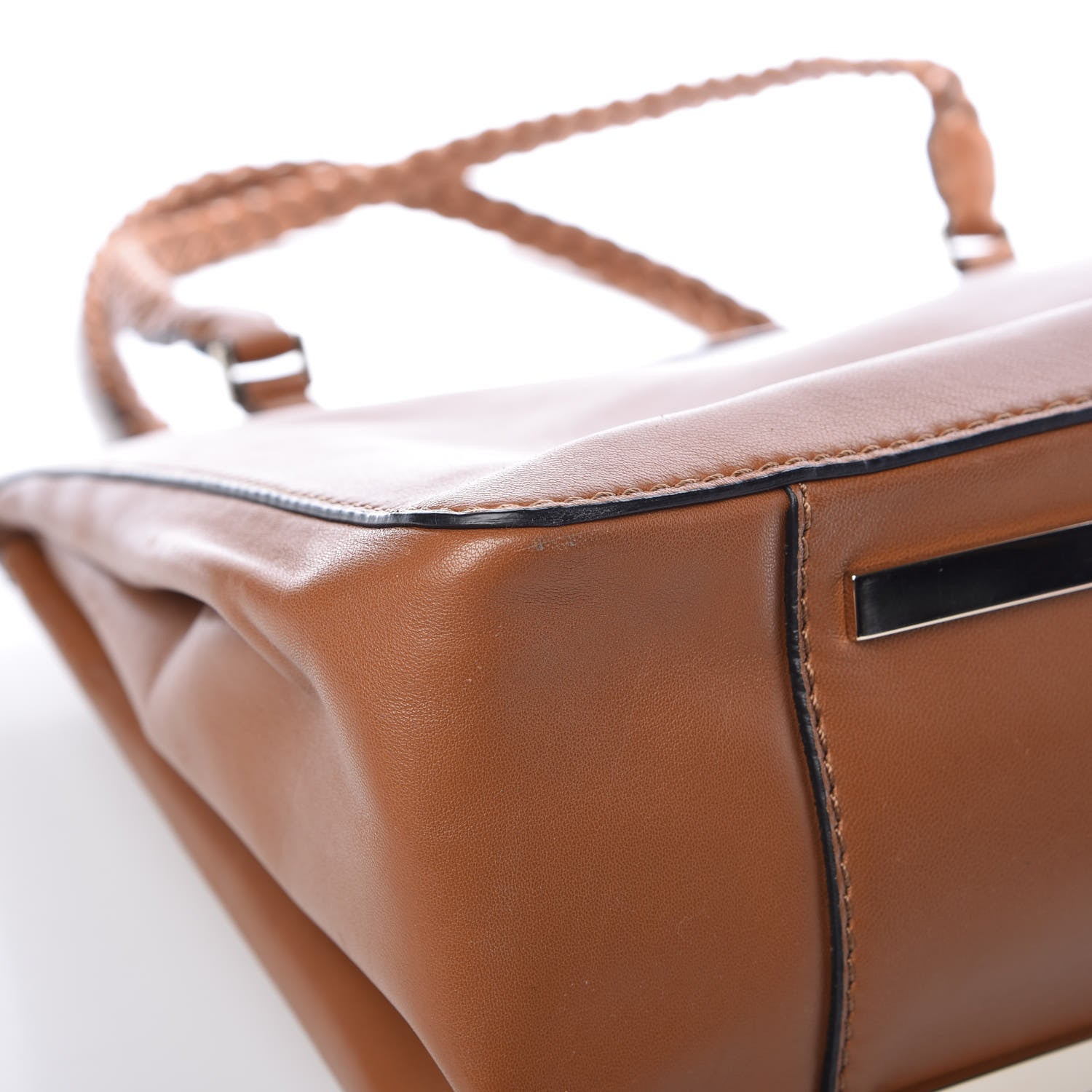Valentino Garavani Vitello Lace Demetra Satchel Cognac 13 of 18