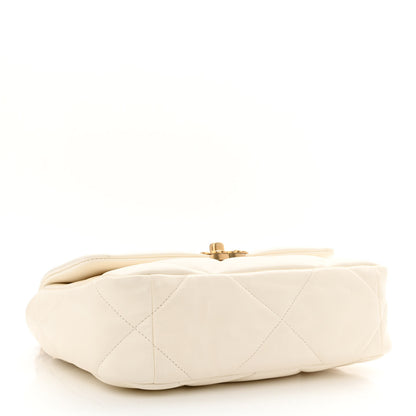 Chanel Lambskin Quilted Medium Chanel 19 Flap White 4 of 12