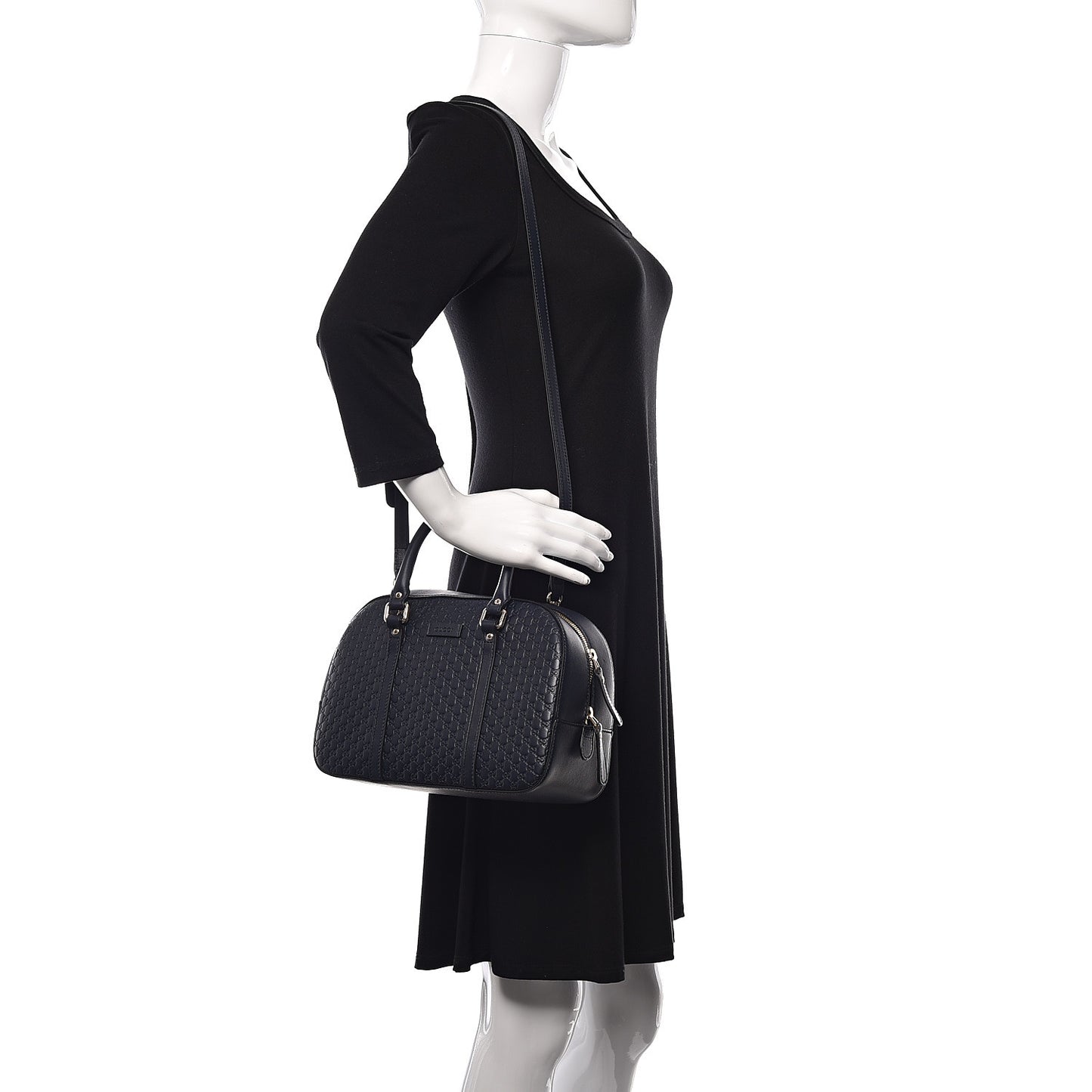 Microguccissima Medium Crossbody Bag Blue