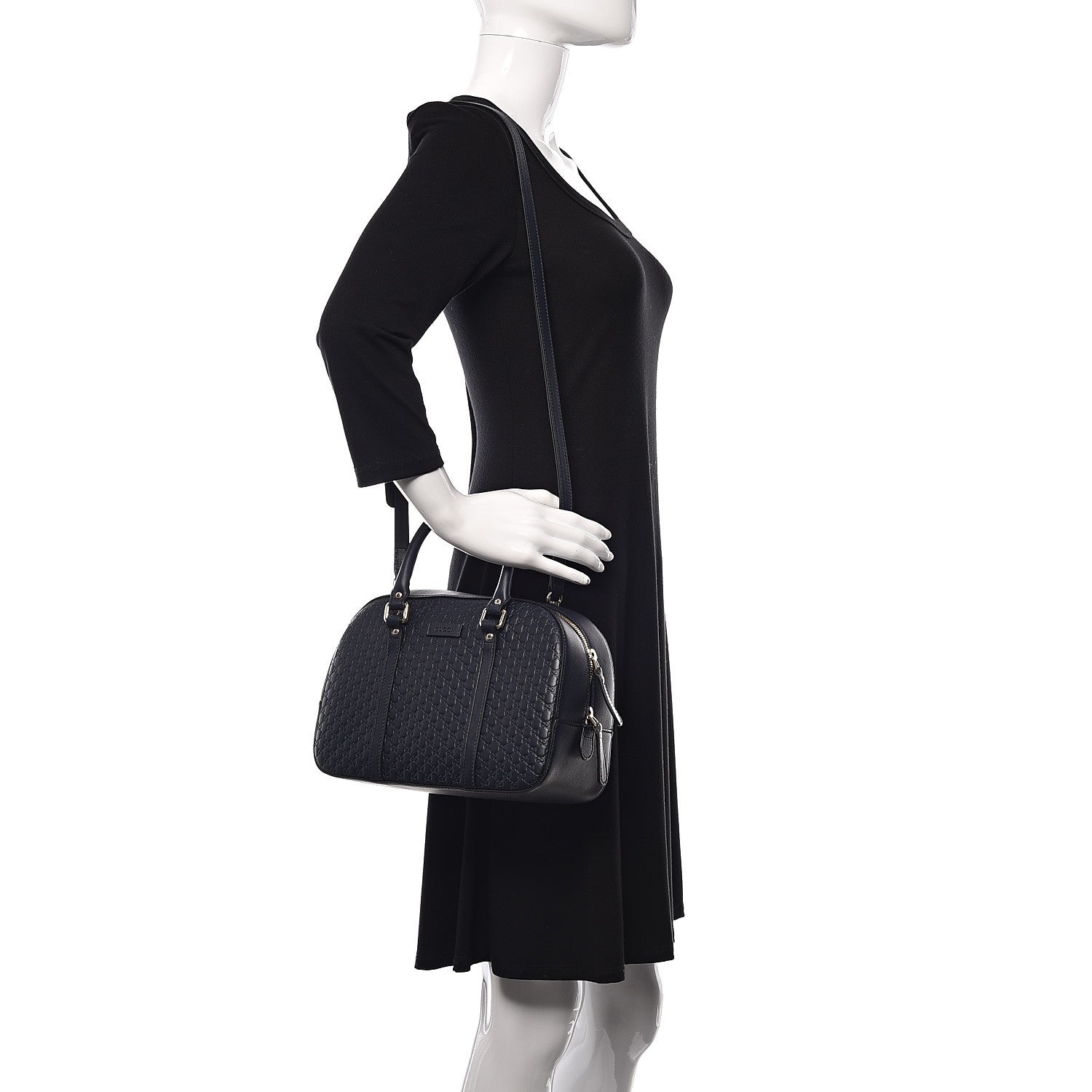 Gucci Microguccissima Medium Crossbody Bag Blue 2 of 10