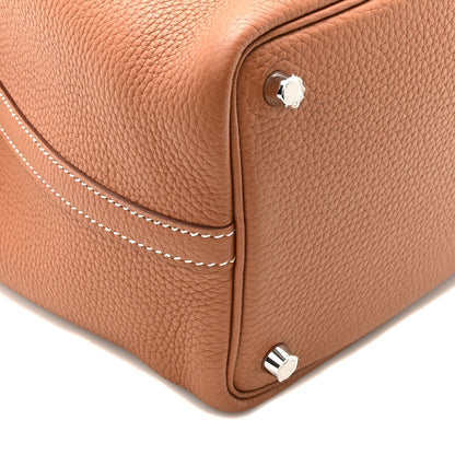 Hermes Taurillon Clemence Picotin Lock 18 PM Gold 8 of 9