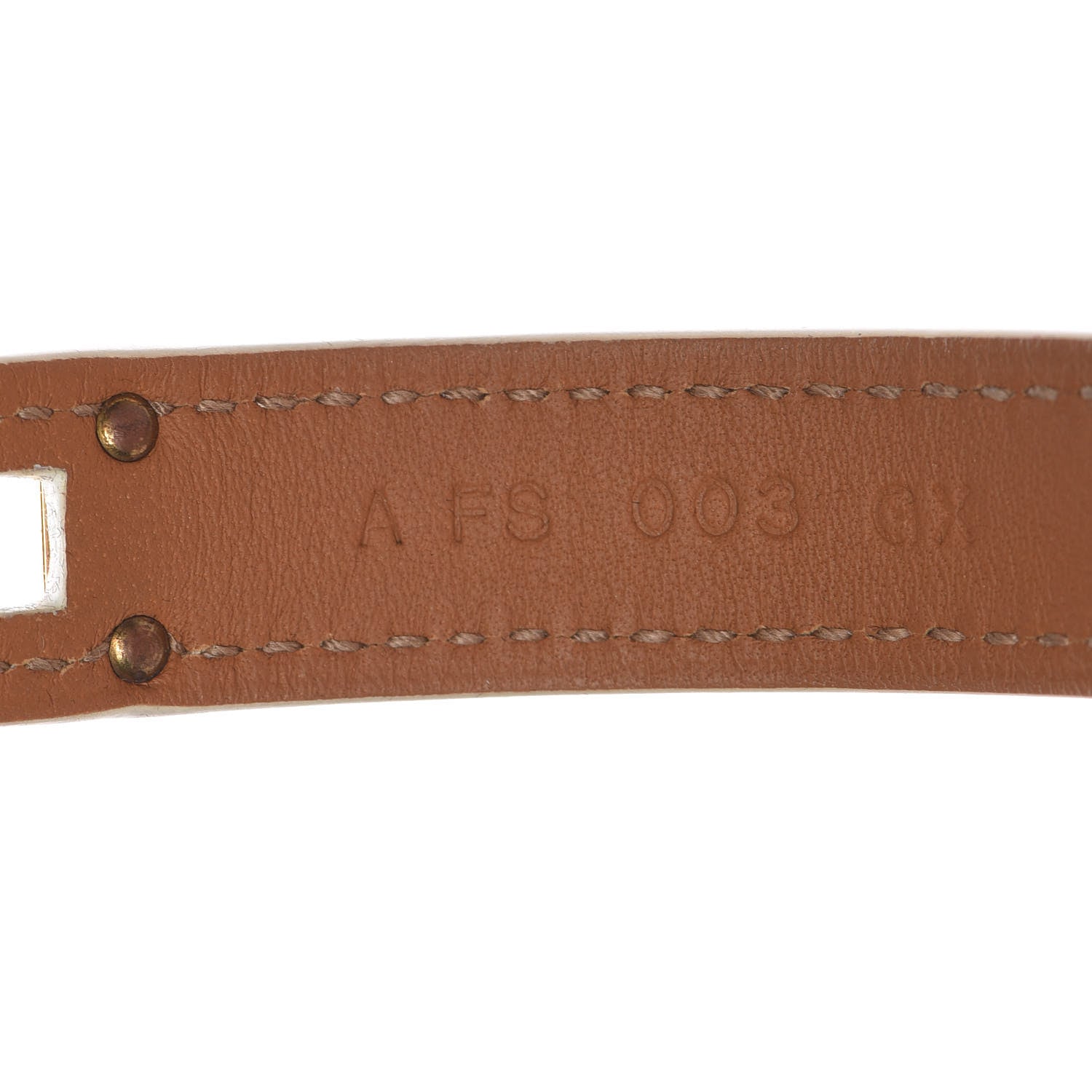 Hermes Epsom Kelly Double Tour Bracelet S White 5 of 7