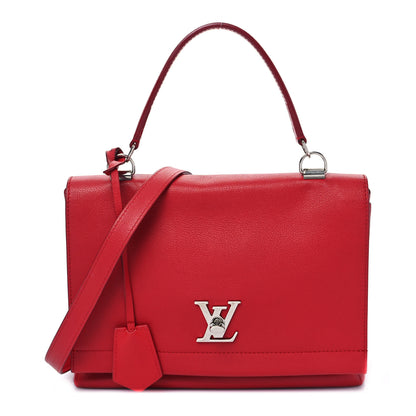 Louis Vuitton Soft Calfskin Lockme II Top Handle Rubis 1 of 9