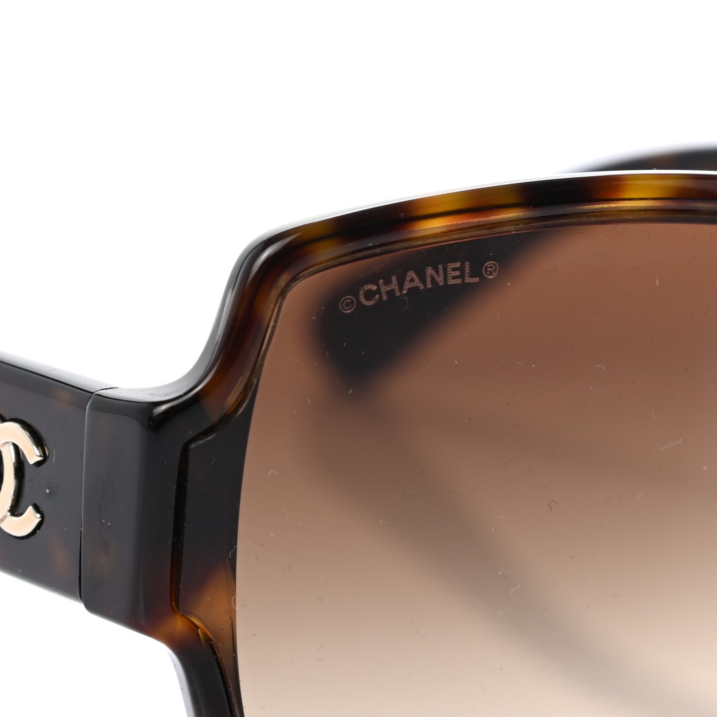 Acetate Square CC Sunglasses 5385 Tortoise