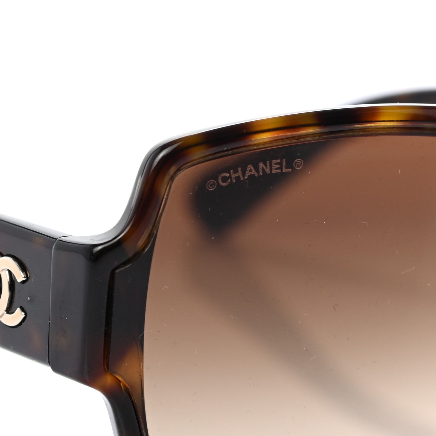 Chanel Acetate Square CC Sunglasses 5385 Tortoise 7 of 7