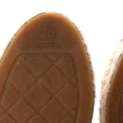 Chanel Mesh Grosgrain CC Espadrilles 38 Black 7 of 11
