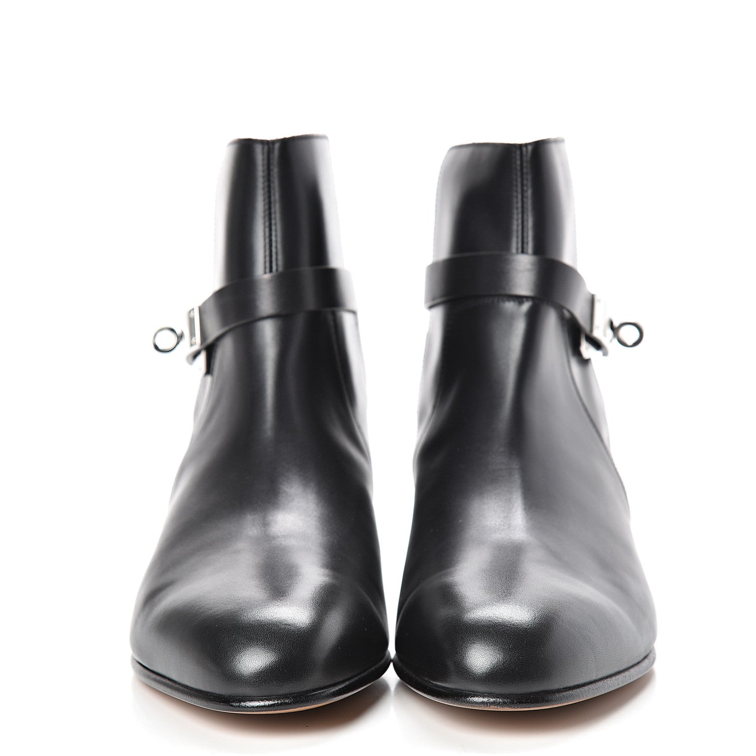 Hermes Calfskin Neo Low Boots 38 Black 2 of 8