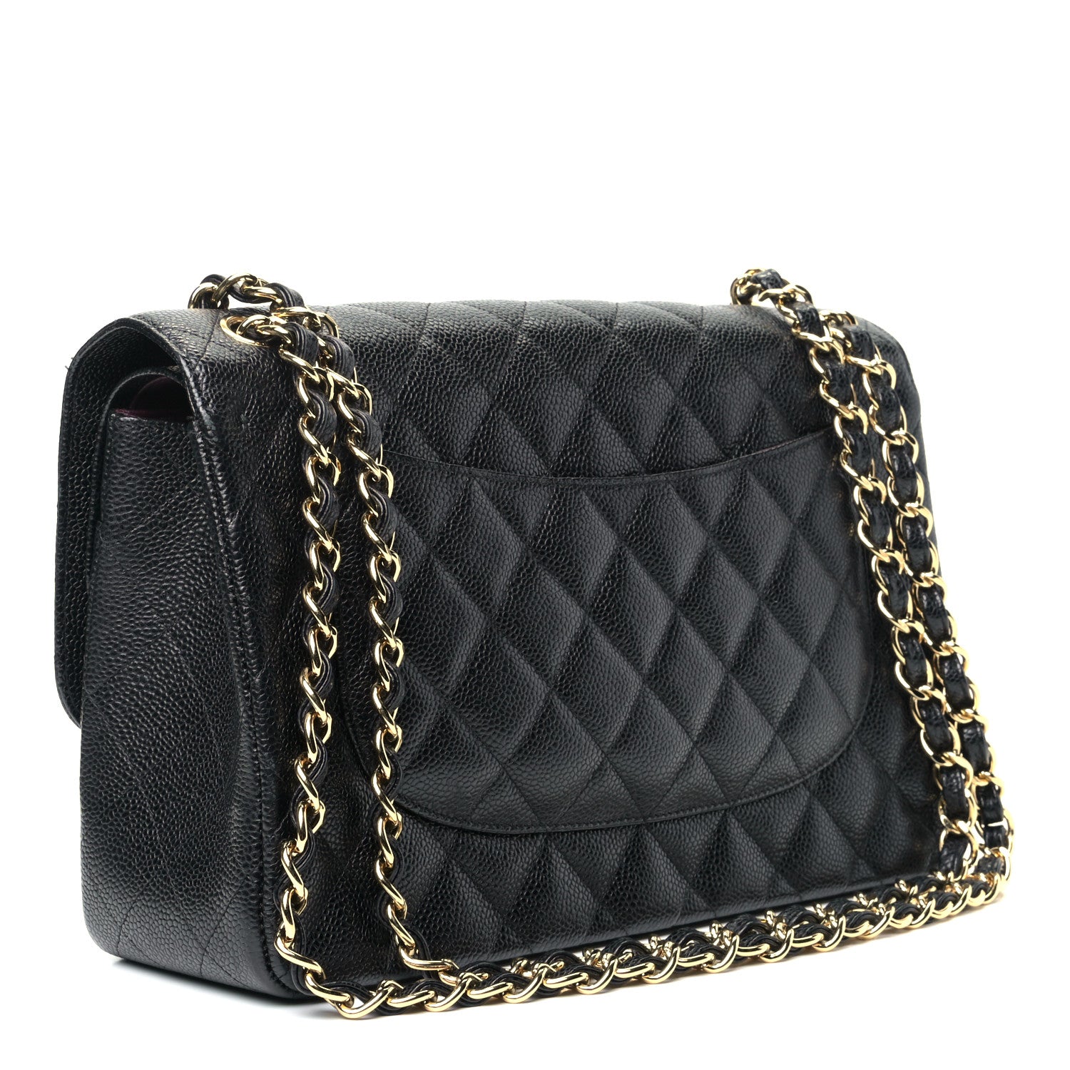 Chanel Caviar Quilted Jumbo Double Flap Black 2 of 5