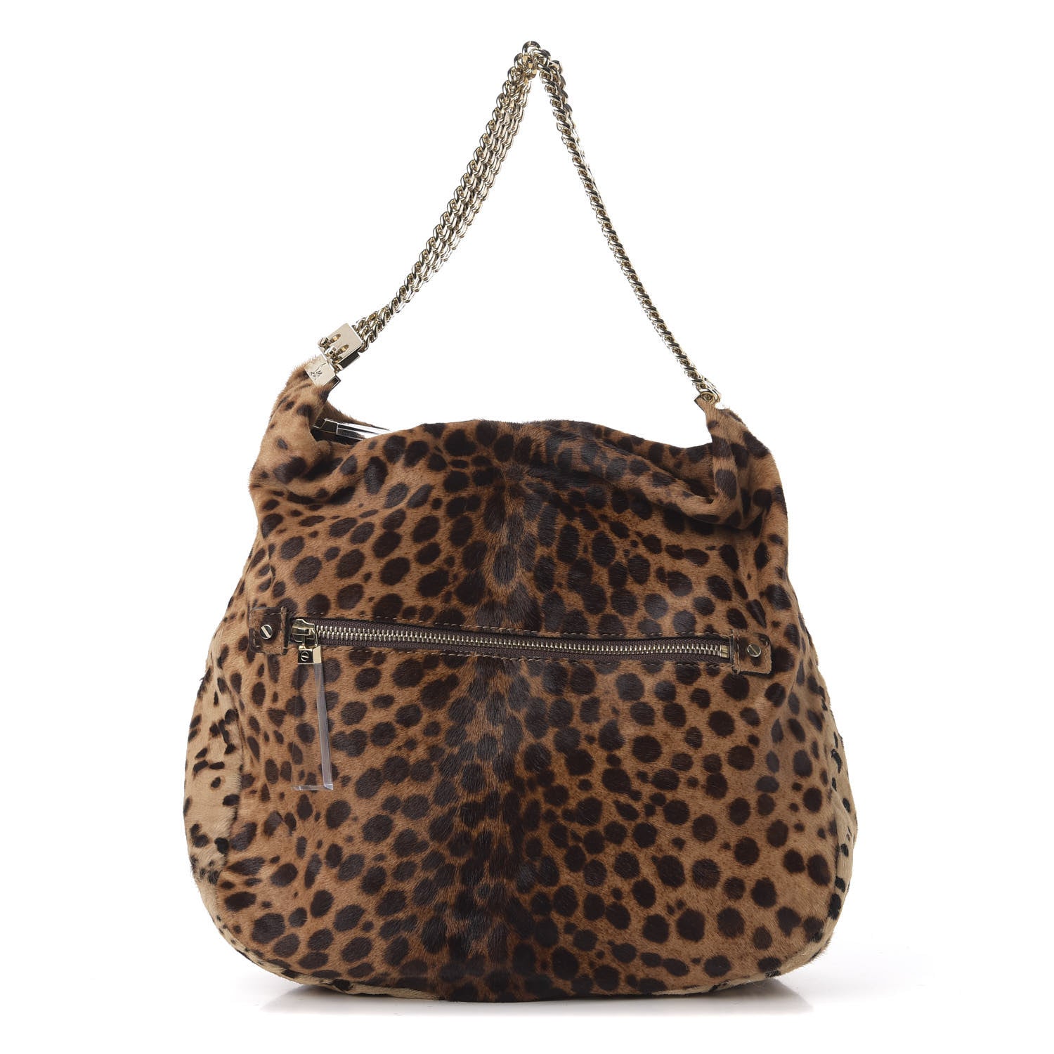 Christian Louboutin Pony Hair Leopard Print Medium Marianna Hobo 1 of 12