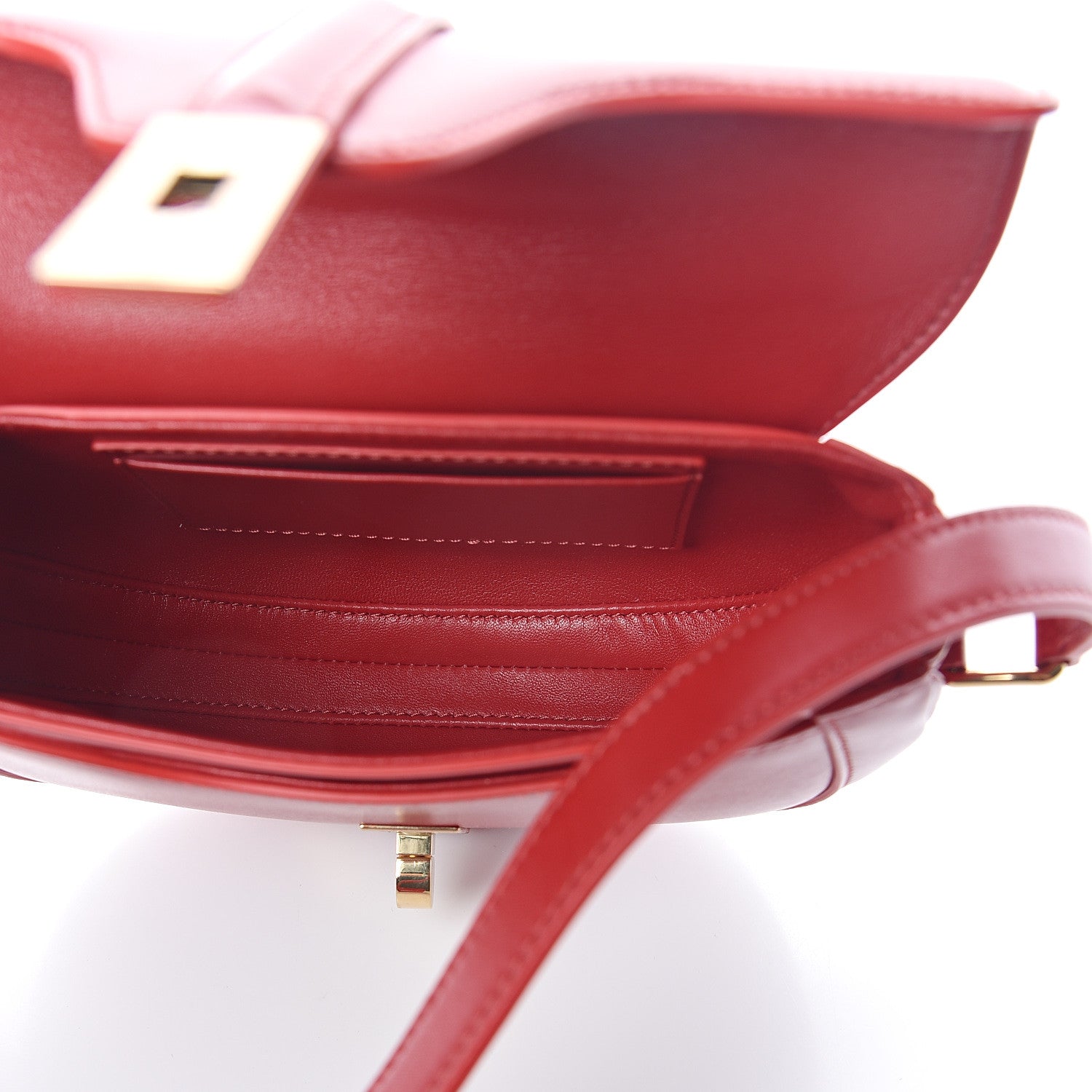Celine Satinated Calfskin Besace Small 16 Red 4 of 8