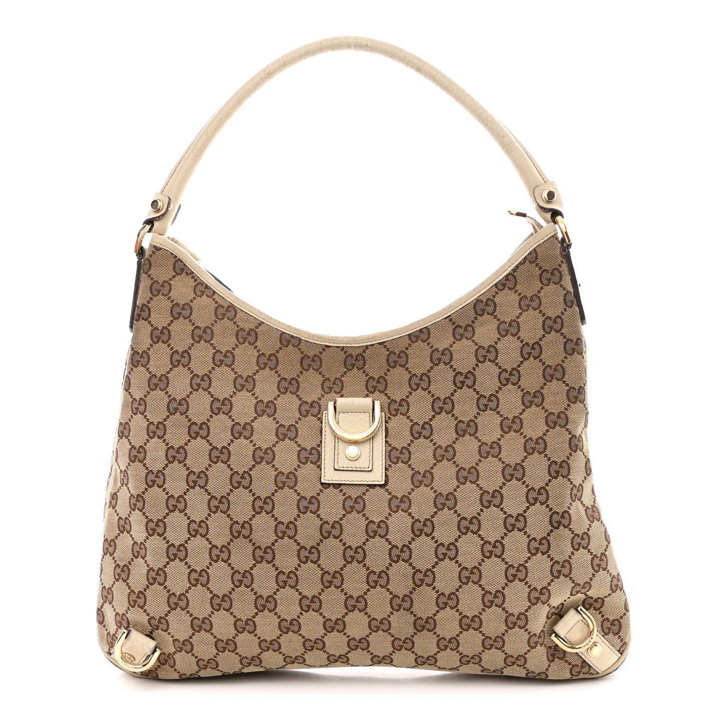 Monogram Large Abbey D Ring Hobo Off White