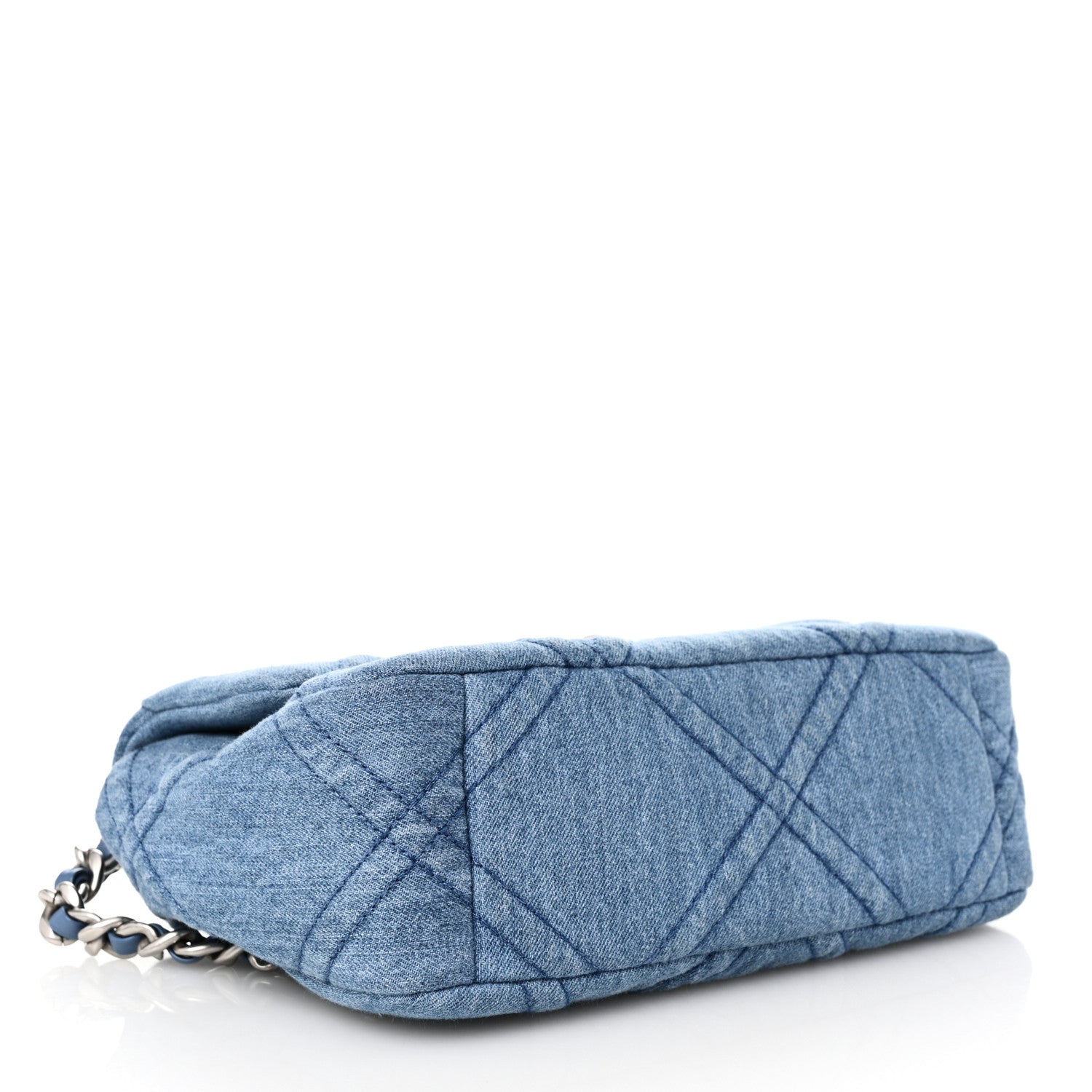 Chanel Denim Quilted Medium Chanel 19 Flap Blue 4 of 10