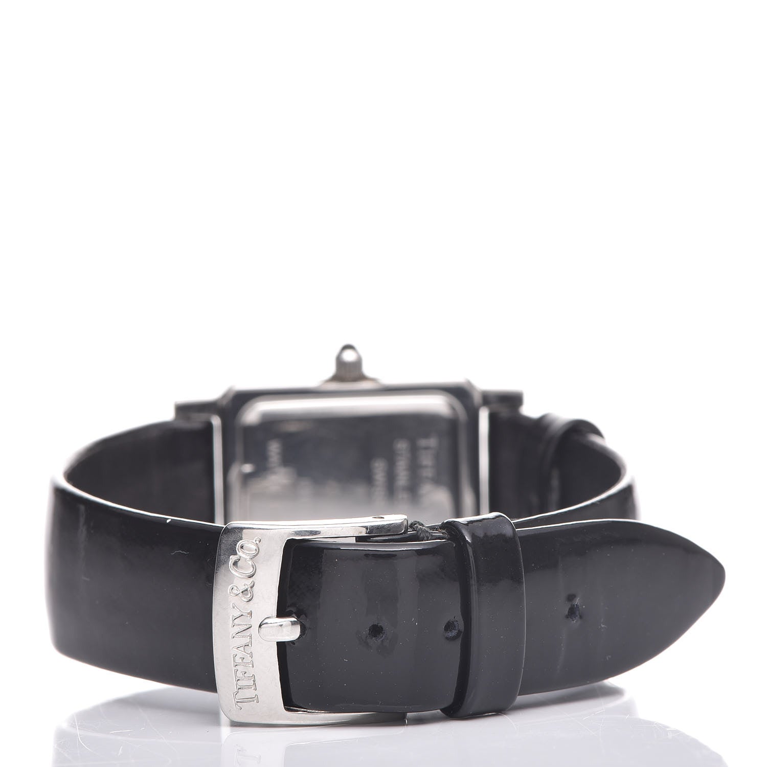 Tiffany Stainless Steel Patent 24mm Atlas Square Quartz Watch 4 of 8