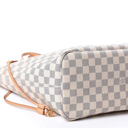 Louis Vuitton Damier Azur Neo Neverfull MM Rose Ballerine 8 of 9