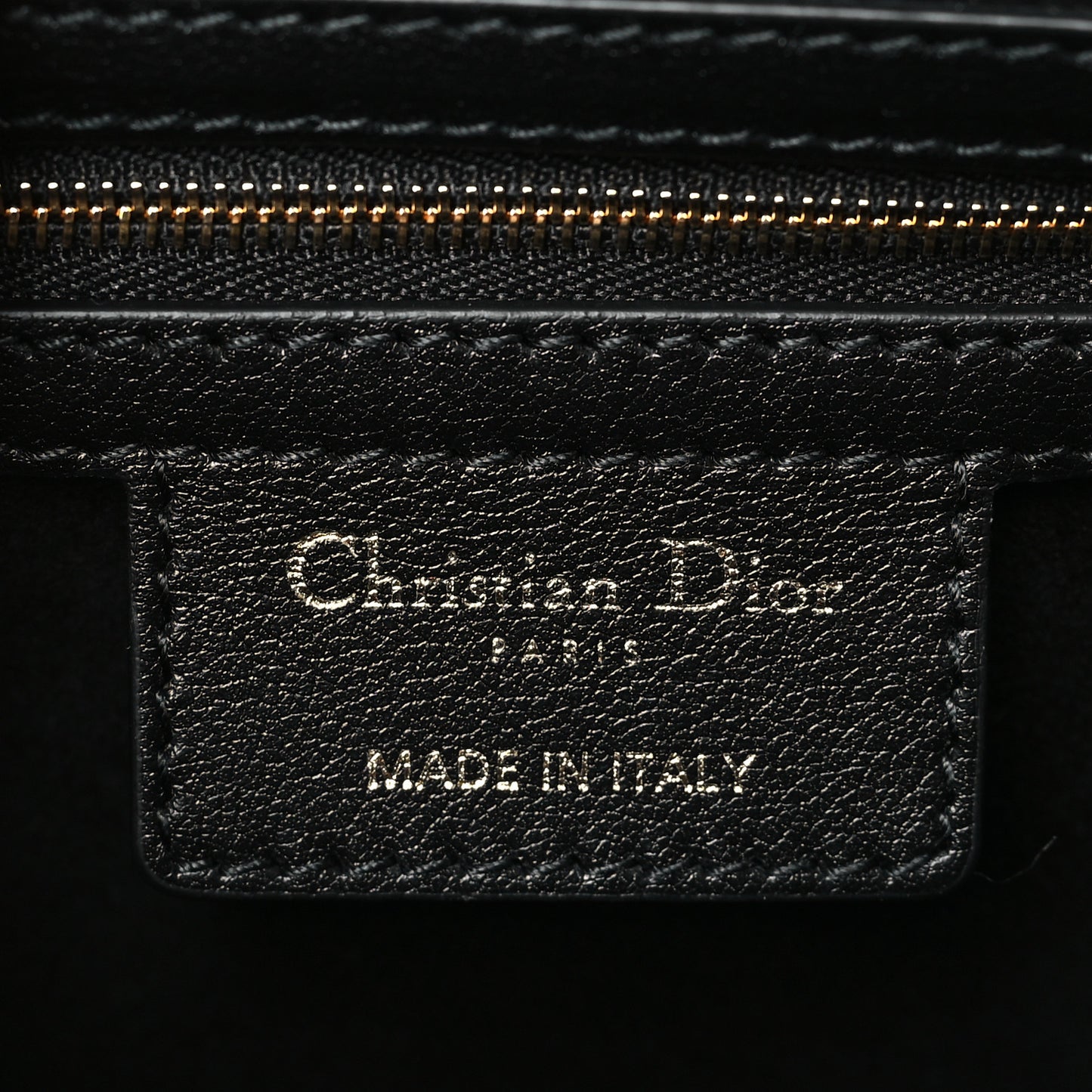Calfskin Cannage Small Dior Jolie Top Handle Black