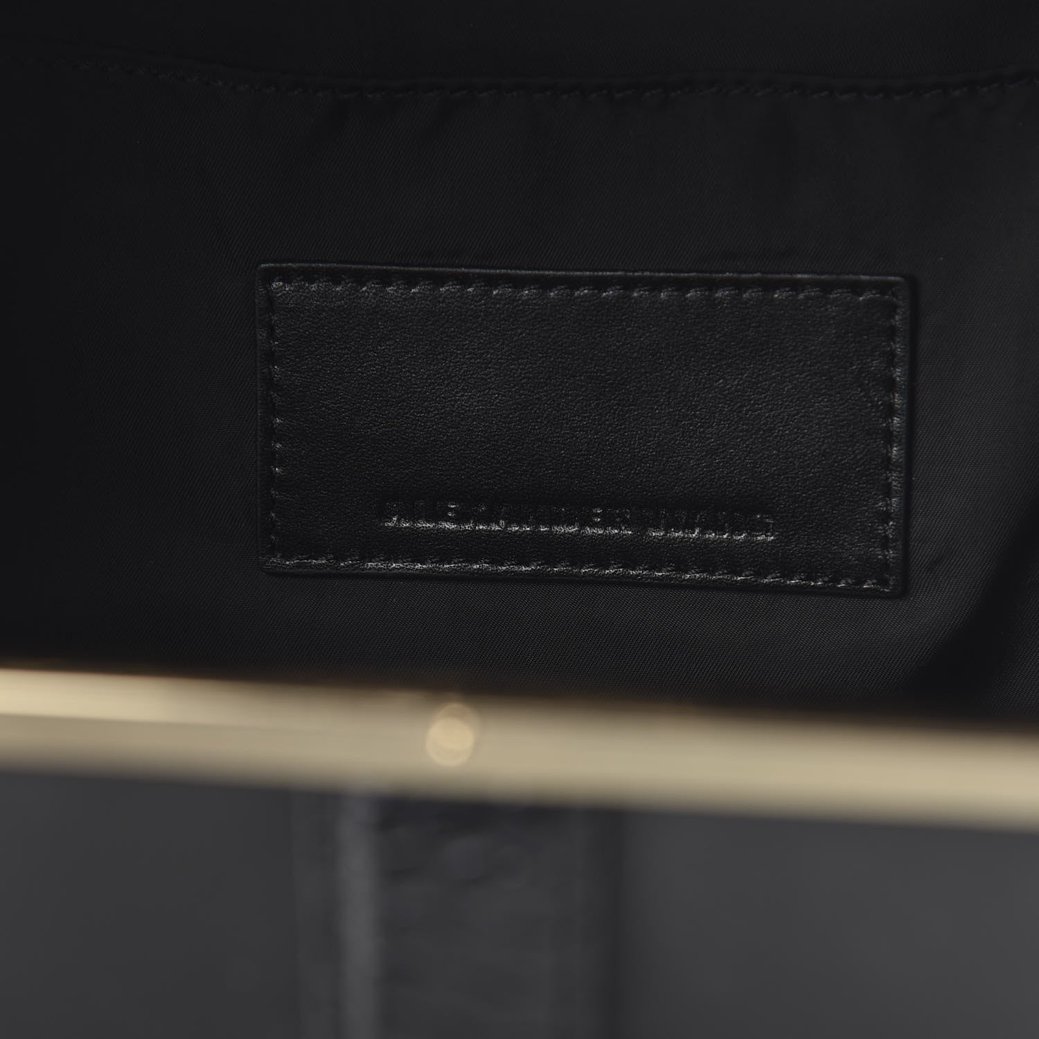 Alexander Wang Calfskin Crocodile Embossed Tai Dopp Kit Bag Black 8 of 9