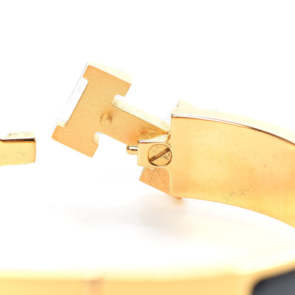 Hermes Enamel Narrow Clic Clac H Bracelet PM Black 5 of 6