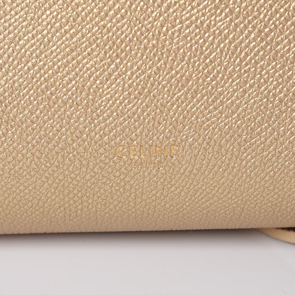 Celine Laminated Calfskin Nano Belt Bag Gold 6 of 10