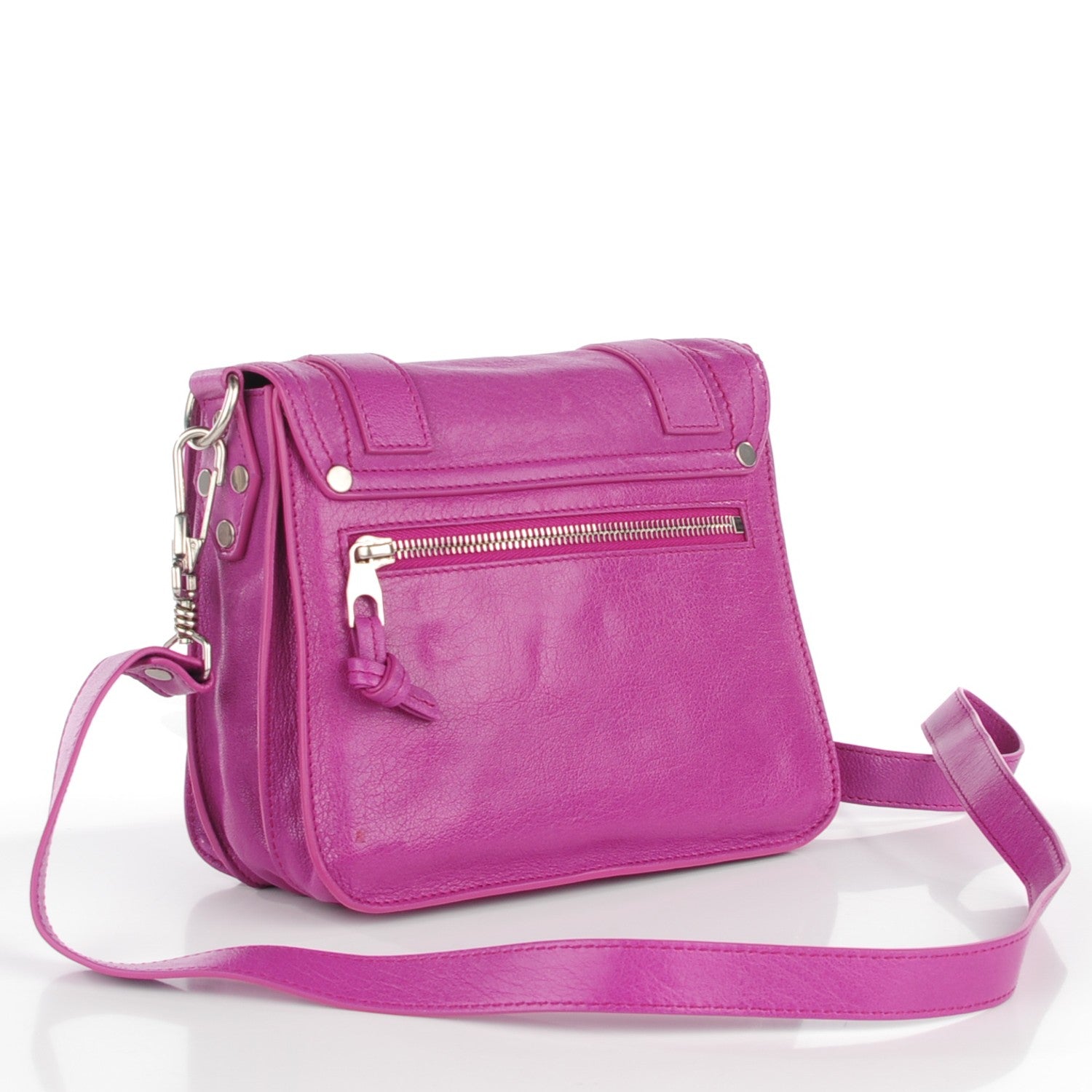 Proenza Schouler Lambskin PS1 Pouch Messenger Orchid 3 of 9