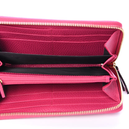 Gucci Dollar Calfskin GG Marmont Zip Around Wallet Box Pink 4 of 7