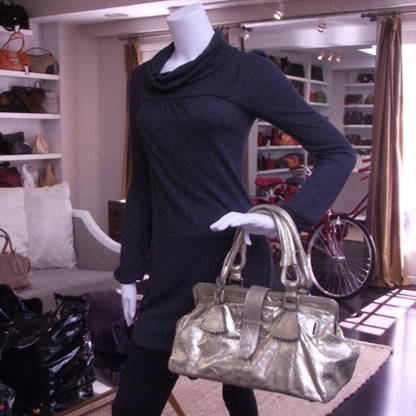 Chloe Goatskin Elvire Tote Gold 2 of 10