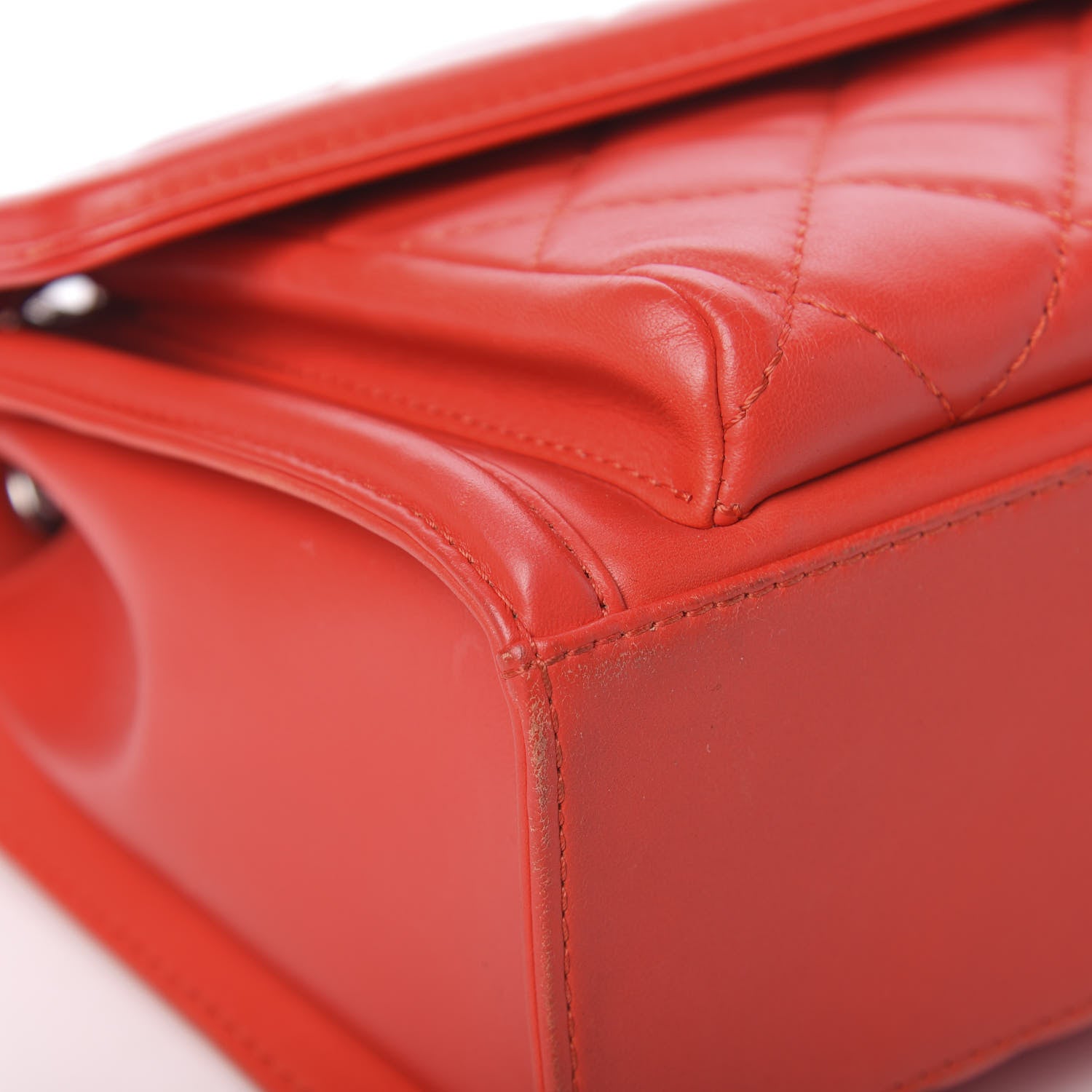 Chanel Lambskin Quilted Large Geometric Flap Red 11 of 16