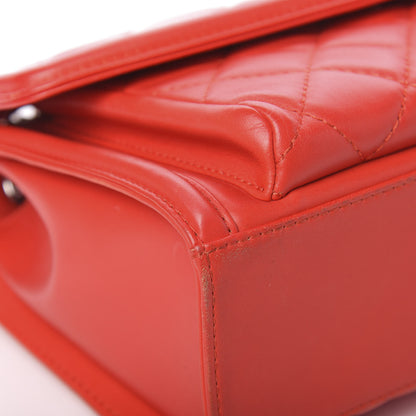 Chanel Lambskin Quilted Large Geometric Flap Red 11 of 16