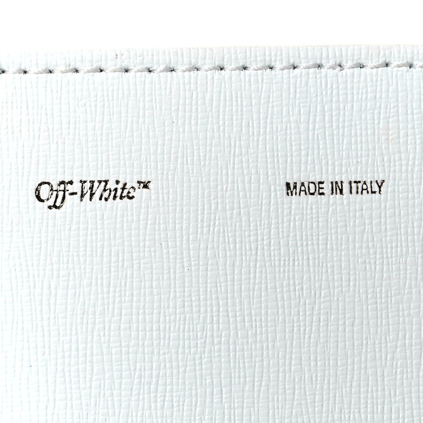 Saffiano Striped Diag Binder Flap Bag White Black