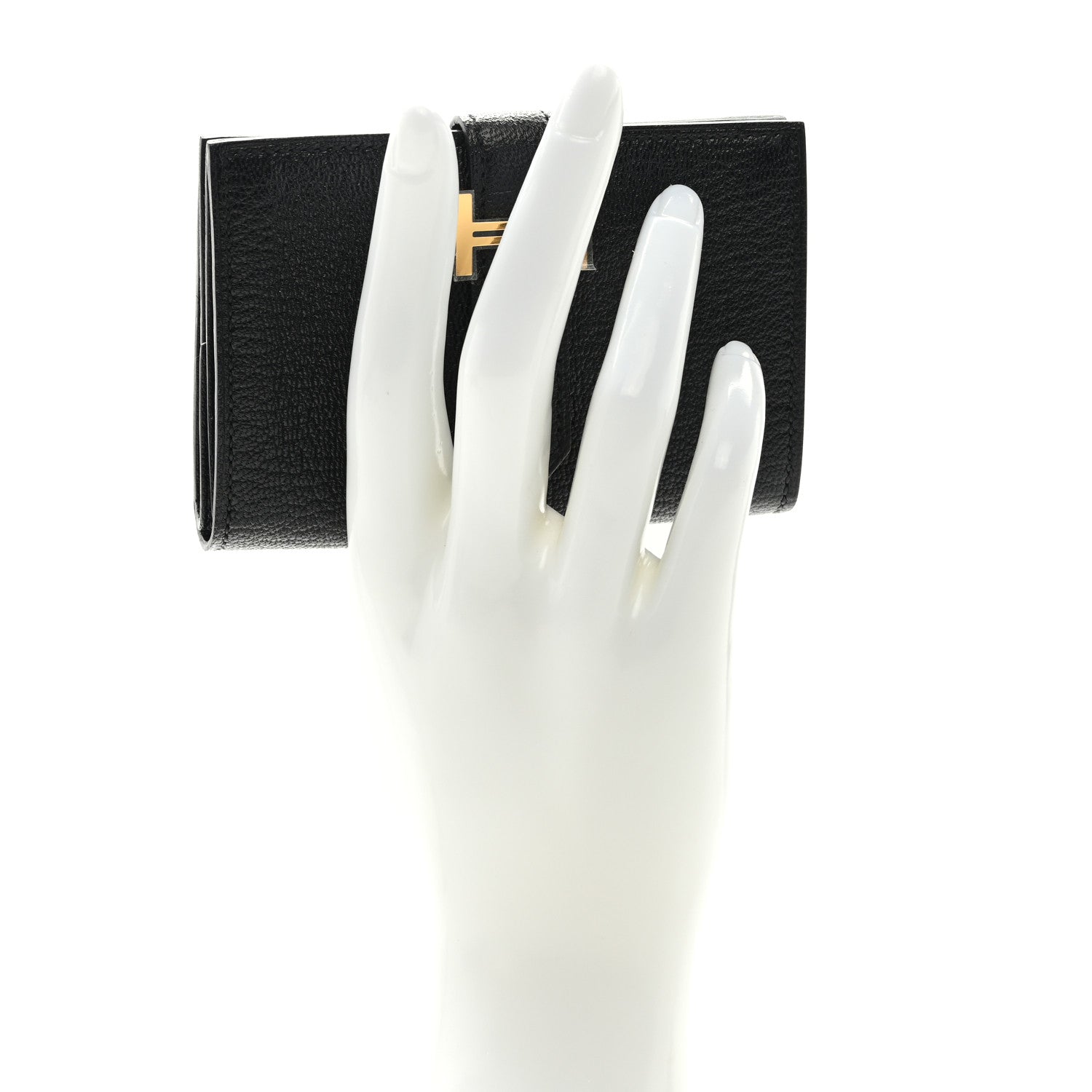 Hermes Chevre Mysore Mini Bearn Wallet Black 2 of 7