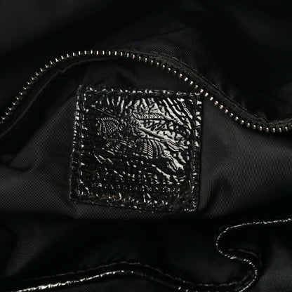 Burberry Nylon Beat Check Small Victoria Tote Black 6 of 11