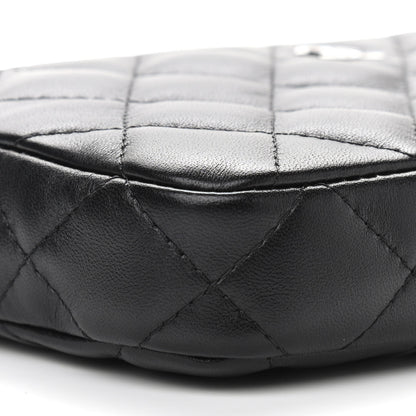 Chanel Lambskin Quilted Small Clutch With Chain Black 9 of 11
