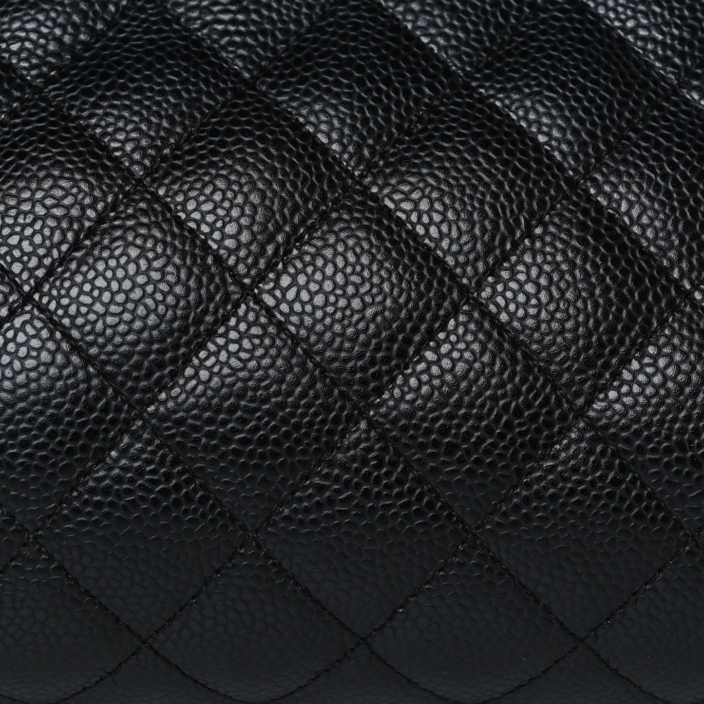 Caviar Quilted Timeless Clutch Black