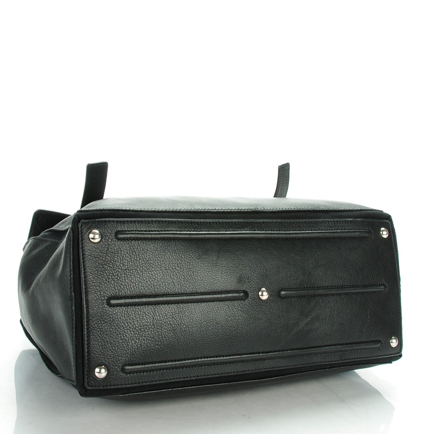 Saint Laurent Calfskin Canvas Large Muse Two Black 4 of 7