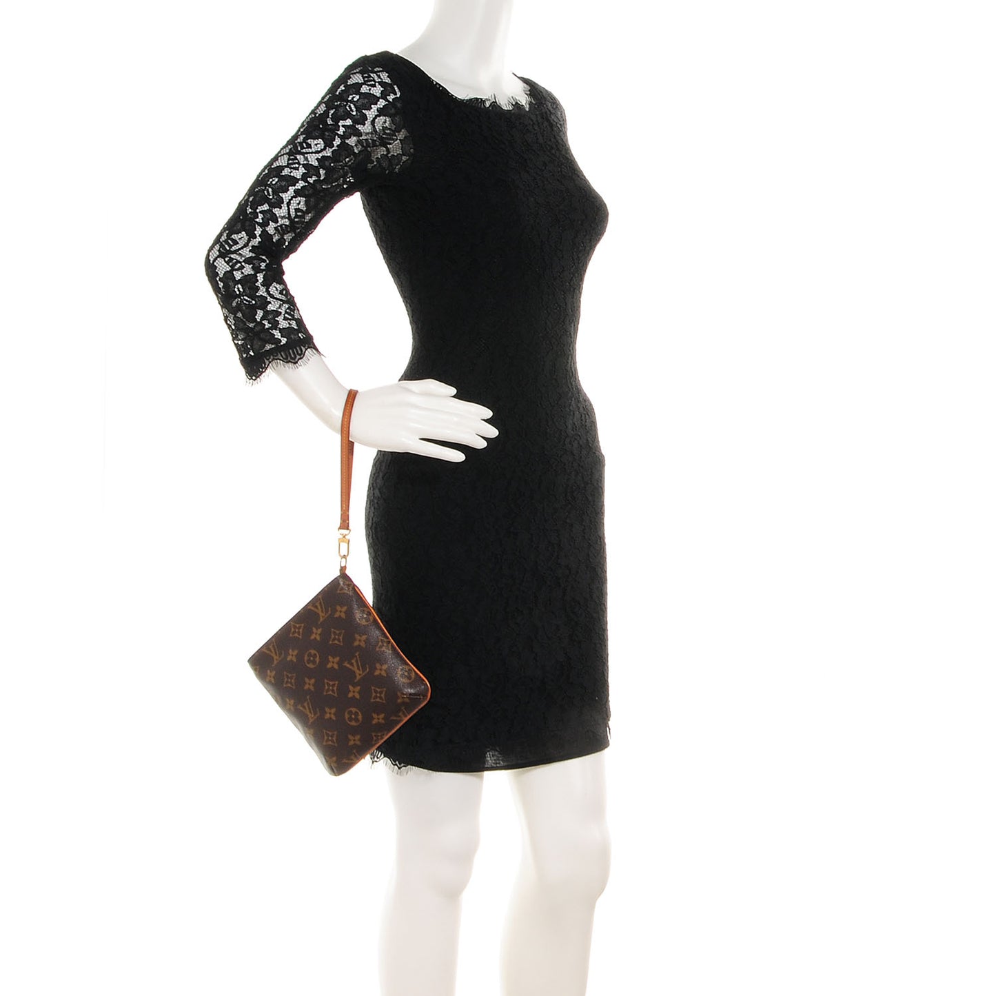 Monogram Partition Wristlet