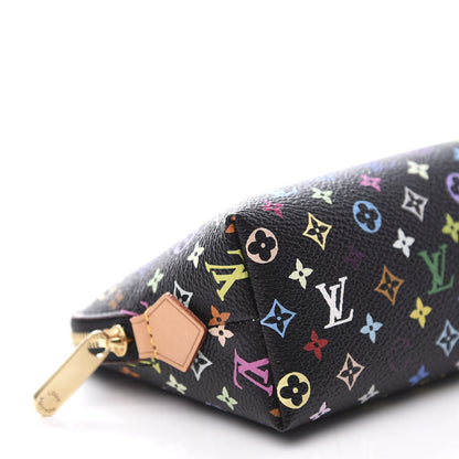 Louis Vuitton Monogram Multicolor Cosmetic Pouch Black Grenade 7 of 8