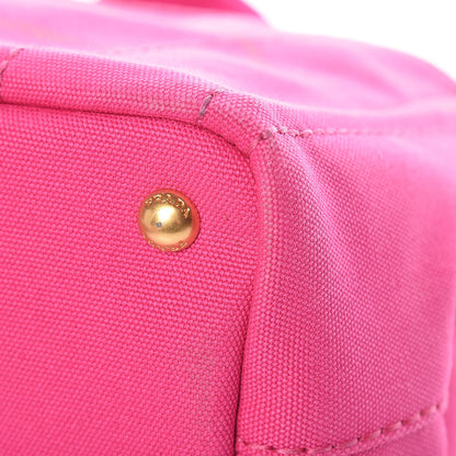 Prada Canapa Small Logo Tote Fuxia 13 of 14