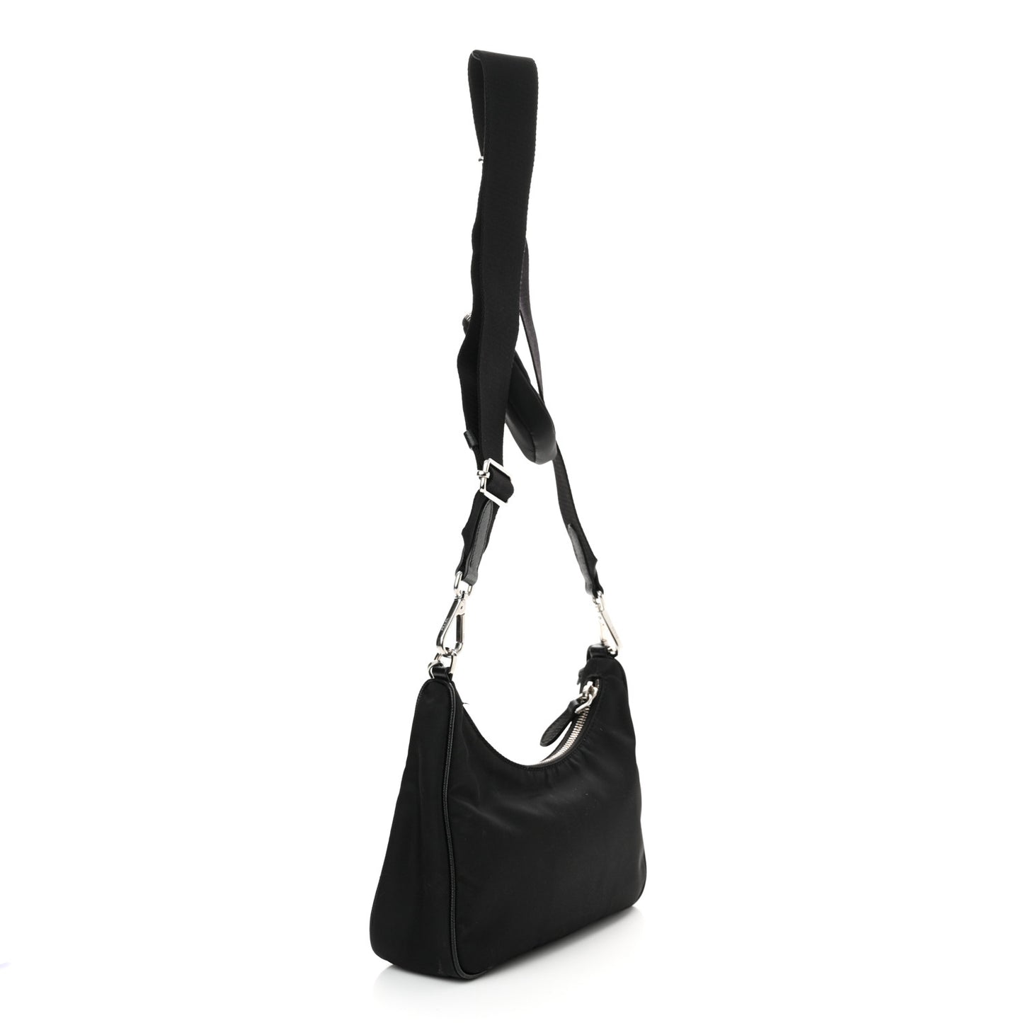 Re-Nylon Saffiano Re-Edition 2005 Shoulder Bag Black