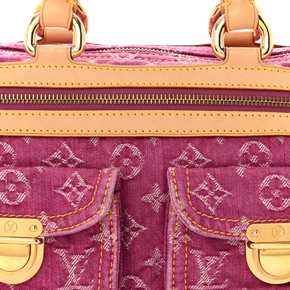Louis Vuitton Monogram Denim Neo Speedy Fuchsia 7 of 10