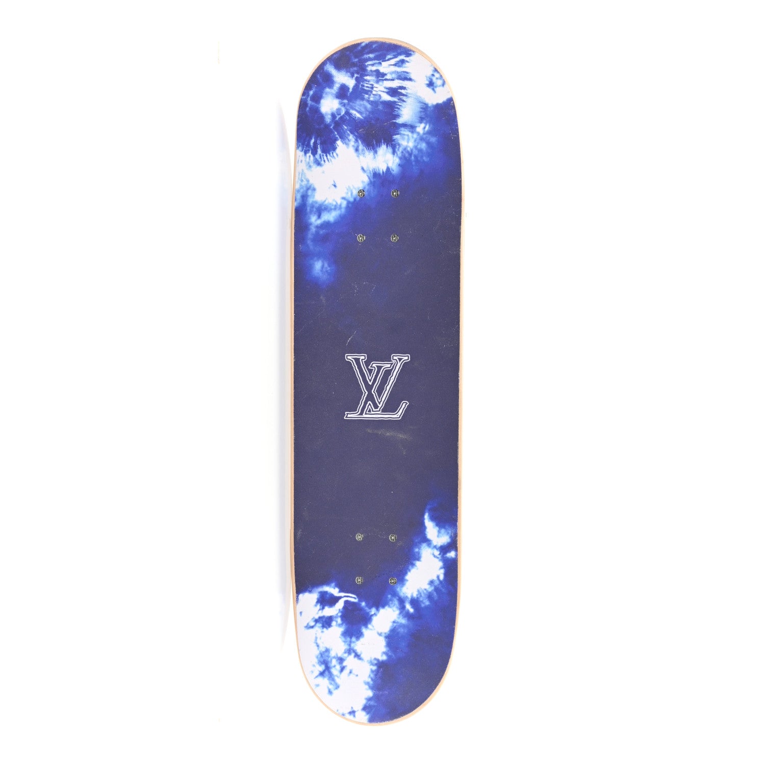 Louis Vuitton Monogram Bandana Maple Wood Skateboard Blue 1 of 8