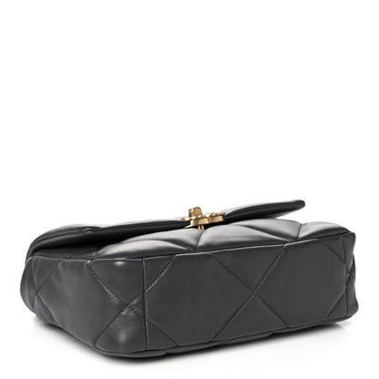 Chanel Lambskin Quilted Medium Chanel 19 Flap Dark Grey 4 of 11