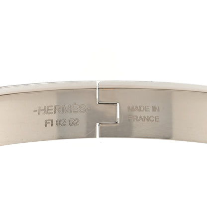 Hermes Enamel Mini Clic Chaine d'Ancre Bracelet Orfevre White Platine White 4 of 5