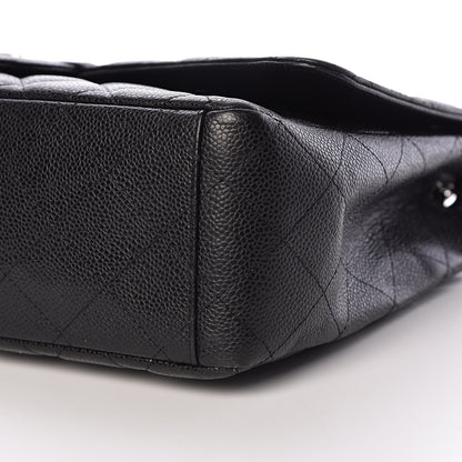 Chanel Caviar Quilted Maxi Single Flap Black 10 of 12