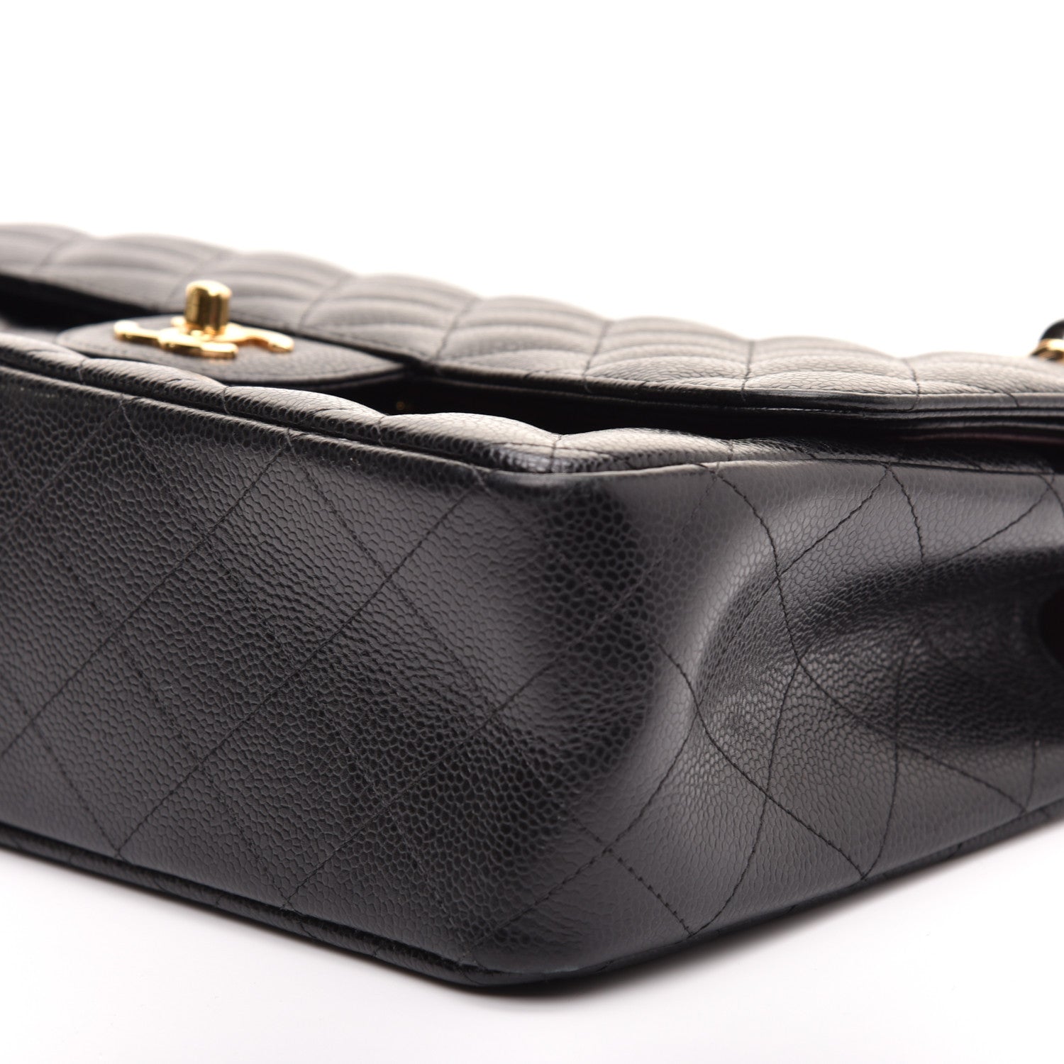 Chanel Caviar Quilted Jumbo Double Flap Black 7 of 11