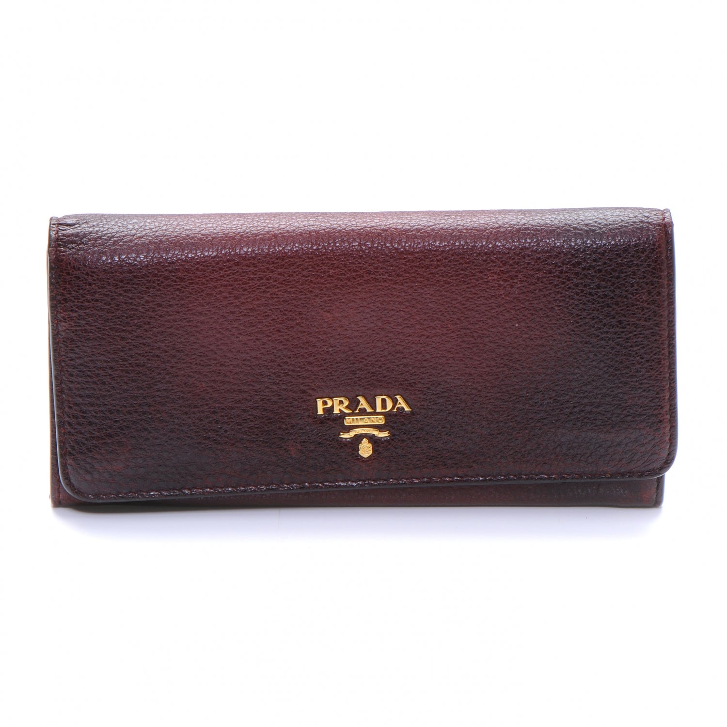 Prada Cervo Antik Metal Wallet Etrusco 1 of 9
